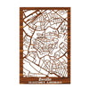 Citymap Zwolle houten cadeau decoratie relatiegeschenk van WoodWideCities