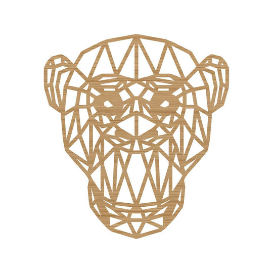 Geometrische Dieren Aap Bamboe houten cadeau decoratie relatiegeschenk van WoodWideCities