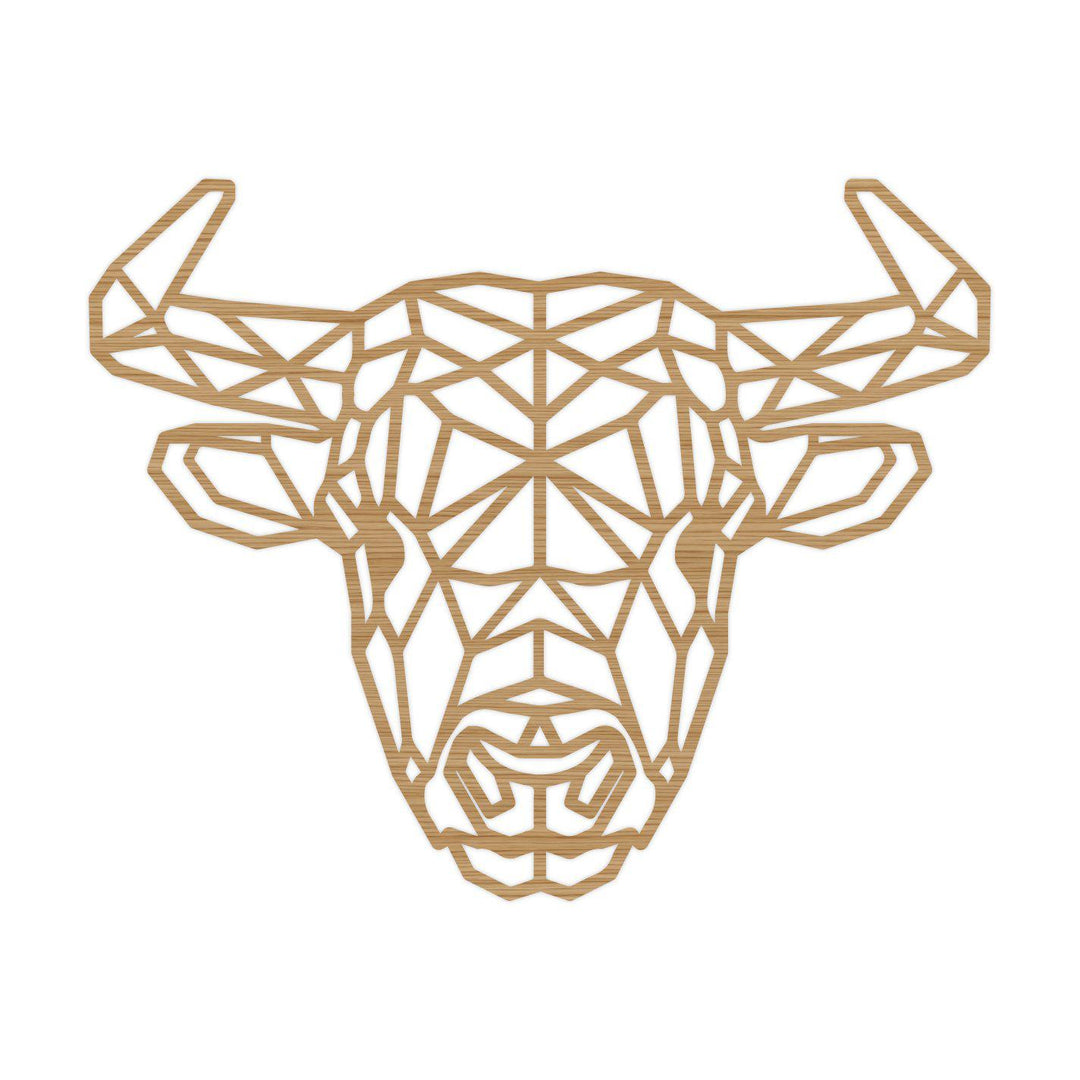 Geometrische Dieren Bufallo Bamboe houten cadeau decoratie relatiegeschenk van WoodWideCities