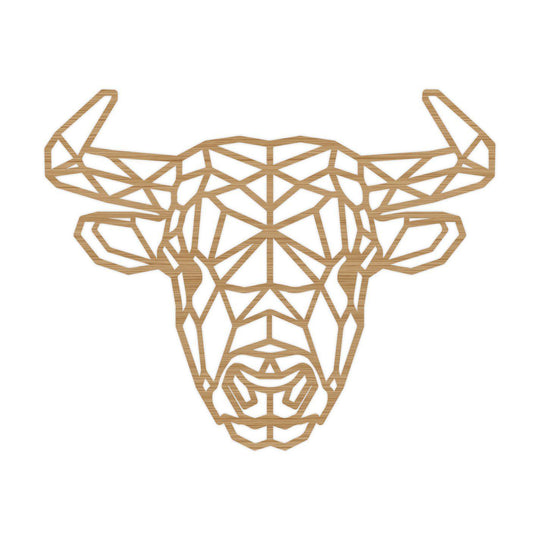 Geometrische Dieren Bufallo Bamboe houten cadeau decoratie relatiegeschenk van WoodWideCities