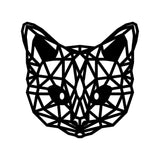 Geometrische Dieren Kat/Poes Black houten cadeau decoratie relatiegeschenk van WoodWideCities