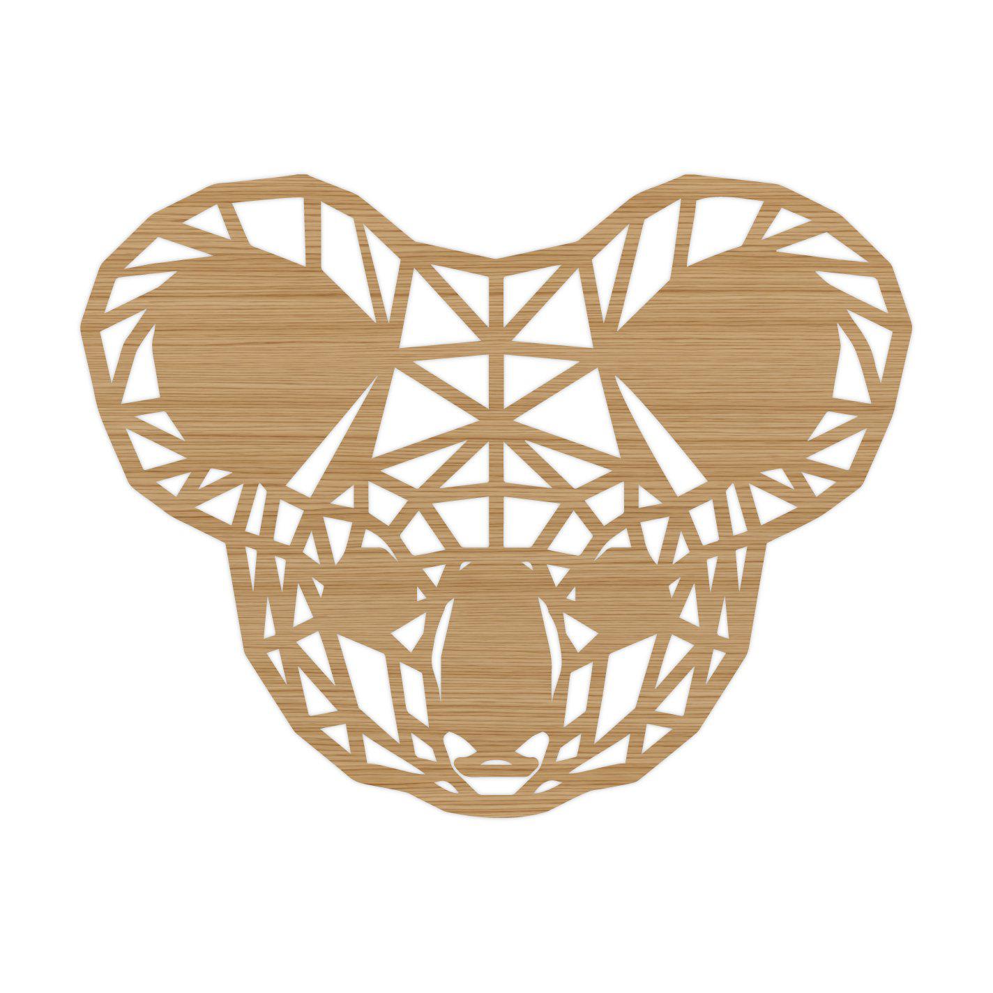 Geometrische Dieren Koala Bamboe houten cadeau decoratie relatiegeschenk van WoodWideCities