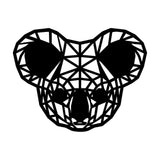 Geometrische Dieren Koala Black houten cadeau decoratie relatiegeschenk van WoodWideCities