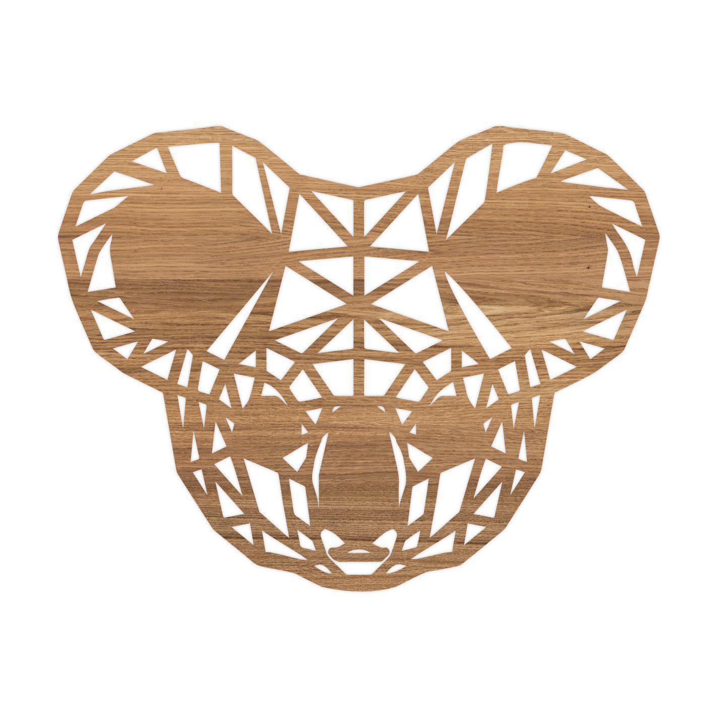Geometrische Dieren Koala Eiken houten cadeau decoratie relatiegeschenk van WoodWideCities