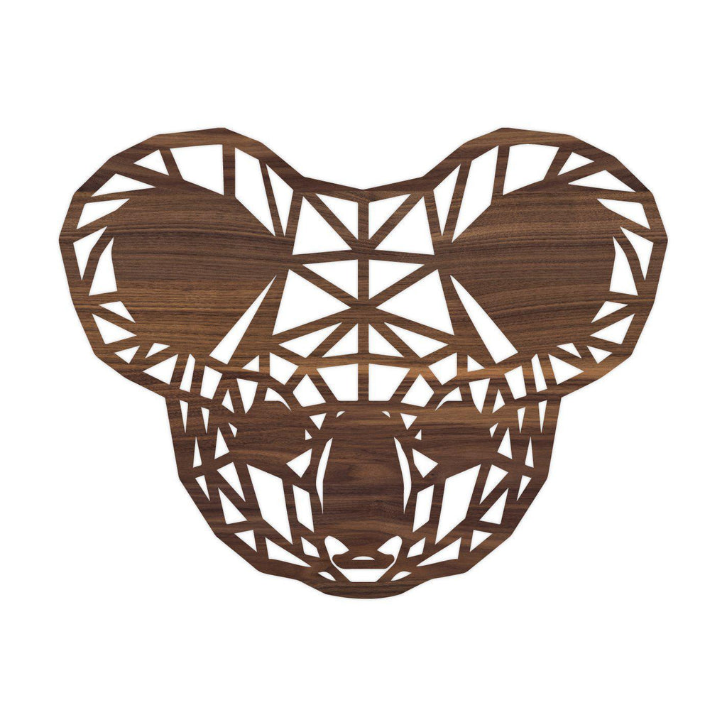 Geometrische Dieren Koala Noten houten cadeau decoratie relatiegeschenk van WoodWideCities