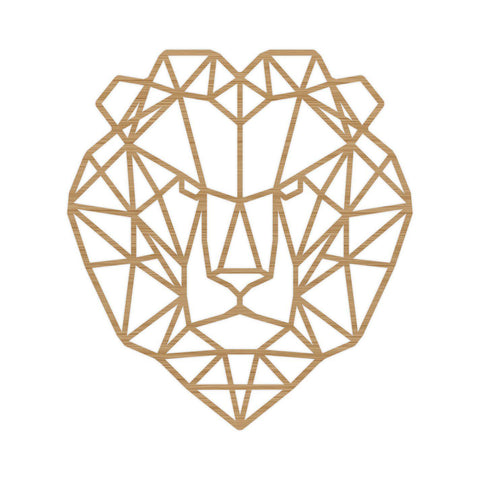 Geometrische Dieren Leeuw Bamboe houten cadeau decoratie relatiegeschenk van WoodWideCities