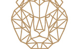 Geometrische Dieren Leeuw Bamboe