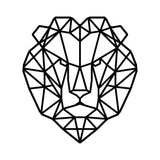 Geometrische Dieren Leeuw Black houten cadeau decoratie relatiegeschenk van WoodWideCities