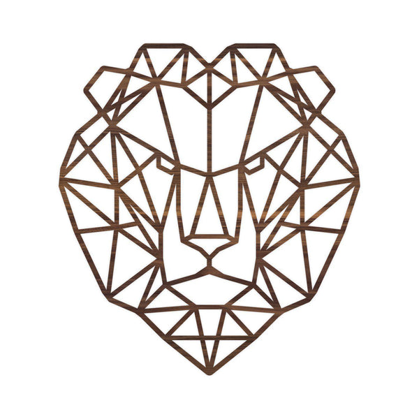 Geometrische Dieren Leeuw Noten houten cadeau decoratie relatiegeschenk van WoodWideCities