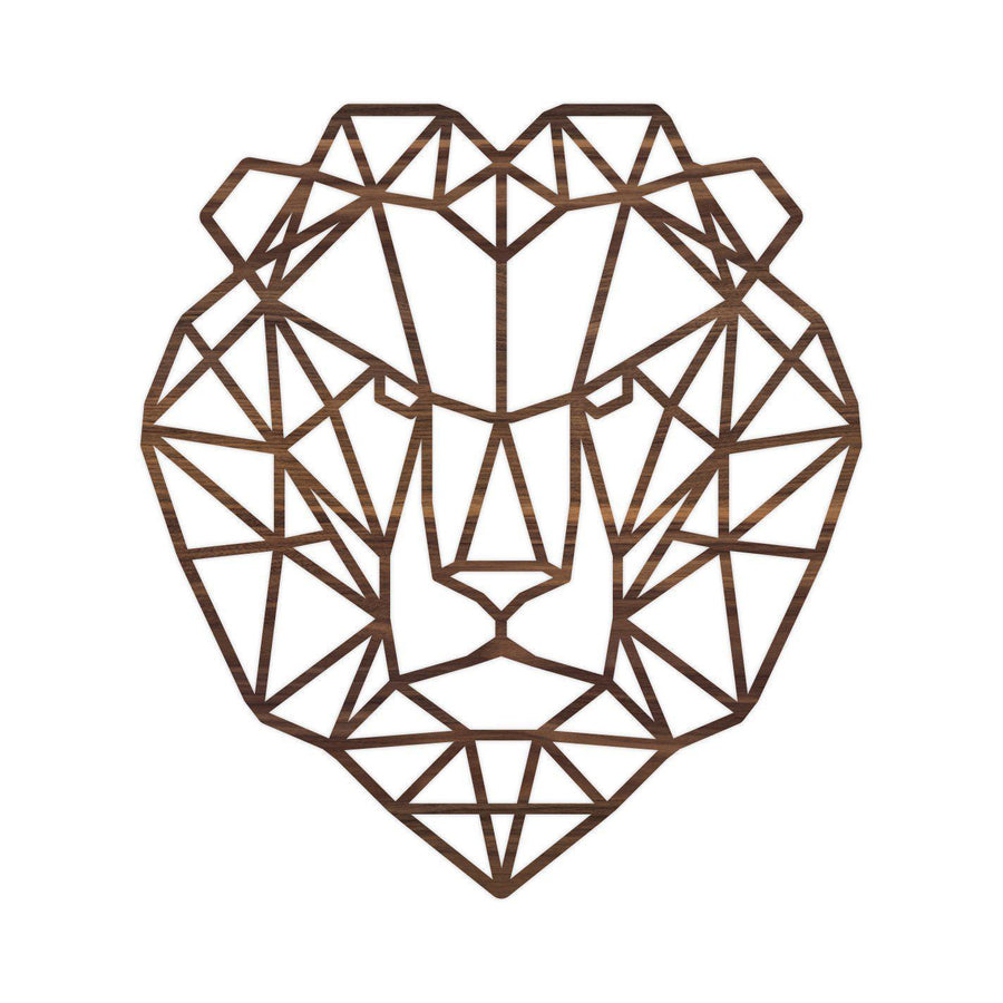 Geometrische Dieren Leeuw Noten houten cadeau decoratie relatiegeschenk van WoodWideCities