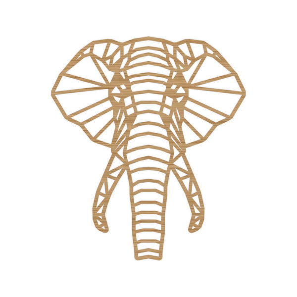 Geometrische Dieren Olifant Bamboe houten cadeau decoratie relatiegeschenk van WoodWideCities