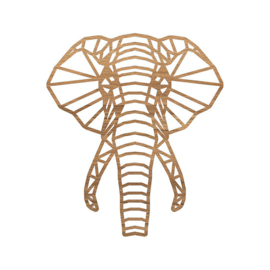 Geometrische Dieren Olifant Eiken houten cadeau decoratie relatiegeschenk van WoodWideCities