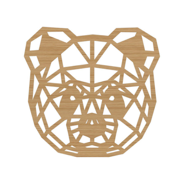 Geometrische Dieren Panda Bamboe houten cadeau decoratie relatiegeschenk van WoodWideCities