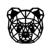 Geometrische Dieren Panda Black houten cadeau decoratie relatiegeschenk van WoodWideCities
