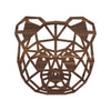 Geometrische Dieren Panda Noten houten cadeau decoratie relatiegeschenk van WoodWideCities