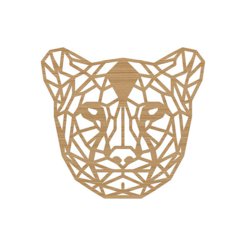 Geometrische Dieren Panter Bamboe houten cadeau decoratie relatiegeschenk van WoodWideCities