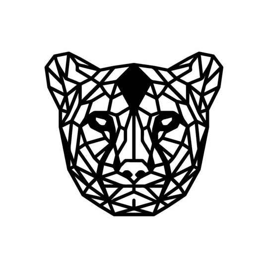 Geometrische Dieren Panter Black houten cadeau decoratie relatiegeschenk van WoodWideCities