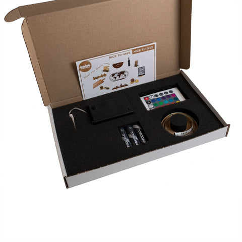 LED-pakket houten cadeau decoratie relatiegeschenk van WoodWideCities