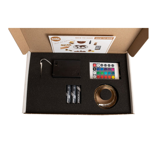 LED-pakket houten cadeau decoratie relatiegeschenk van WoodWideCities