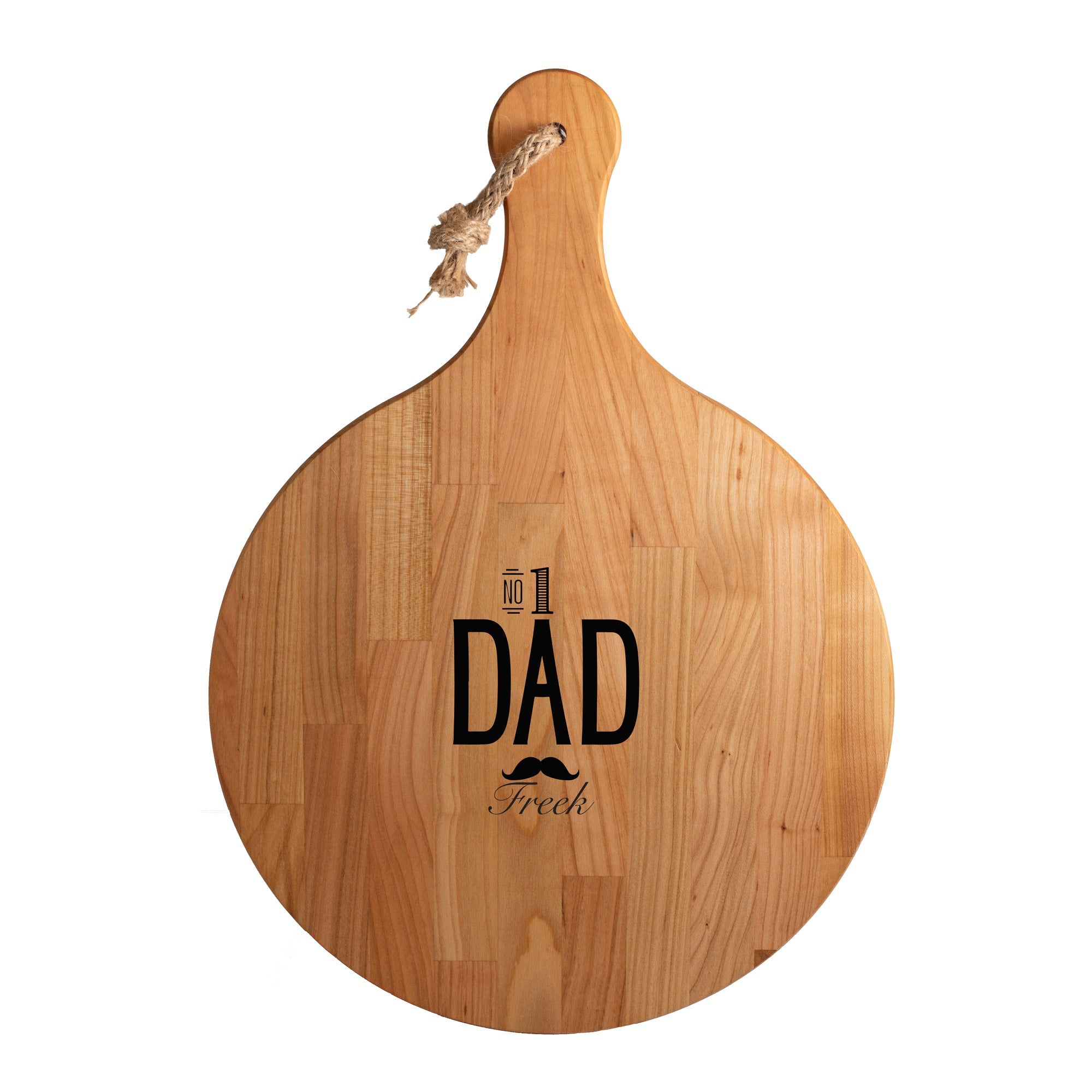Serveerplank Vaderdag Rond op maat houten cadeau decoratie relatiegeschenk van WoodWideCities