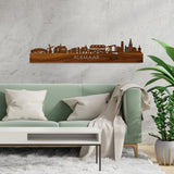 Skyline Alkmaar Palissander houten cadeau decoratie relatiegeschenk van WoodWideCities