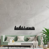 Skyline Almere Zwart houten cadeau decoratie relatiegeschenk van WoodWideCities