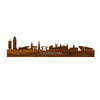 Skyline Amsterdam Palissander houten cadeau decoratie relatiegeschenk van WoodWideCities