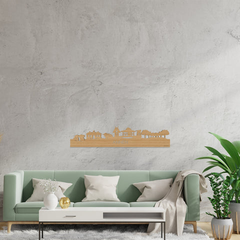 Skyline Annen Bamboe houten cadeau decoratie relatiegeschenk van WoodWideCities