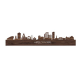 Skyline Apeldoorn Noten houten cadeau decoratie relatiegeschenk van WoodWideCities
