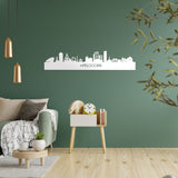 Skyline Apeldoorn Wit glanzend gerecycled kunststof cadeau decoratie relatiegeschenk van WoodWideCities