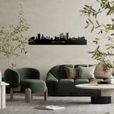 Skyline Apeldoorn Zwart glanzend gerecycled kunststof cadeau decoratie relatiegeschenk van WoodWideCities