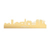 Skyline Arnhem Metallic Goud gerecycled kunststof cadeau decoratie relatiegeschenk van WoodWideCities