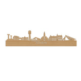 Skyline Assen Bamboe houten cadeau decoratie relatiegeschenk van WoodWideCities