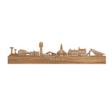 Skyline Assen Eiken houten cadeau decoratie relatiegeschenk van WoodWideCities