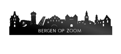 Skyline Bergen op Zoom Zwart Glanzend