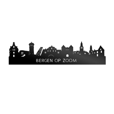 Skyline Bergen op Zoom Zwart Glanzend