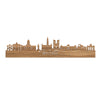 Skyline Brussel Eiken houten cadeau decoratie relatiegeschenk van WoodWideCities