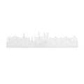Skyline Brussel Wit Glanzend