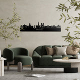 Skyline Brussel Zwart glanzend gerecycled kunststof cadeau decoratie relatiegeschenk van WoodWideCities