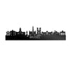 Skyline Brussel Zwart glanzend gerecycled kunststof cadeau decoratie relatiegeschenk van WoodWideCities
