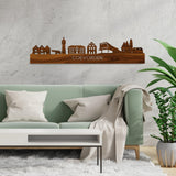 Skyline Coevorden Palissander houten cadeau decoratie relatiegeschenk van WoodWideCities