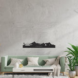 Skyline Curaçao Black houten cadeau decoratie relatiegeschenk van WoodWideCities
