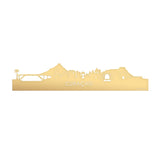 Skyline Curaçao Metallic Goud gerecycled kunststof cadeau decoratie relatiegeschenk van WoodWideCities