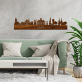 Skyline Delft Palissander houten cadeau decoratie relatiegeschenk van WoodWideCities