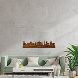 Skyline Delft Palissander houten cadeau decoratie relatiegeschenk van WoodWideCities