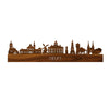Skyline Delft Palissander houten cadeau decoratie relatiegeschenk van WoodWideCities