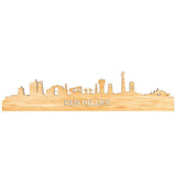 Skyline Den Helder Eiken houten cadeau decoratie relatiegeschenk van WoodWideCities