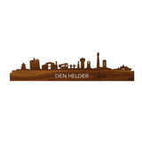 Skyline Den Helder Palissander 80 cm Zonder verlichting  houten cadeau decoratie relatiegeschenk van WoodWideCities