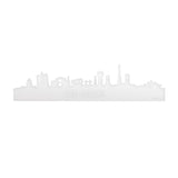 Skyline Den Helder Wit glanzend gerecycled kunststof cadeau decoratie relatiegeschenk van WoodWideCities