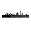 Skyline Den Helder Zwart glanzend gerecycled kunststof cadeau decoratie relatiegeschenk van WoodWideCities